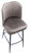 *ONLY 1 LEFT* Knightsbridge Tall Velvet Bistro Bar Stool - Charcoal