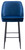 Mayfair Tall Velvet Bistro Bar Stool - Blue