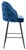 Mayfair Tall Velvet Bistro Bar Stool - Blue