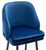 Mayfair Tall Velvet Bistro Bar Stool - Blue