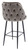 Mayfair Tall Velvet Bistro Bar Stool - Charcoal