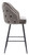 Mayfair Tall Velvet Bistro Bar Stool - Charcoal