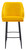 Mayfair Tall Velvet Bistro Bar Stool - Mustard