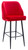 *ONLY 1 LEFT* Mayfair Tall Velvet Bistro Bar Stool - Red