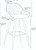 *ONLY 1 LEFT* Velluto Tall Velvet Bistro Bar Stool Grey