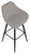 *ONLY 1 LEFT* Velluto Tall Velvet Bistro Bar Stool Grey
