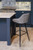 *ONLY 1 LEFT* Velluto Tall Velvet Bistro Bar Stool Grey