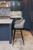 *ONLY 1 LEFT* Velluto Tall Velvet Bistro Bar Stool Grey