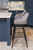*ONLY 1 LEFT* Velluto Tall Velvet Bistro Bar Stool Grey
