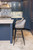 *ONLY 1 LEFT* Velluto Tall Velvet Bistro Bar Stool Grey