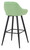 Velluto Tall Velvet Bistro Bar Stool Lime Green
