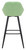 Velluto Tall Velvet Bistro Bar Stool Lime Green