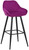 *ONLY 1 LEFT* Velluto Velvet Bistro Bar Stool Purple