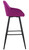 *ONLY 1 LEFT* Velluto Velvet Bistro Bar Stool Purple
