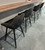 Velluto Velvet Kitchen Bar Stool Black