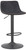 Antico Bar Stool Black with Black Frame
