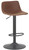 Antico Bar Stool Brown with Black Frame