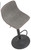 Antico Bar Stool Grey with Black Frame