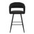 Amalfi Boucle Kitchen Bar Stool Black