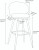 Roma Boucle Bar Stool White