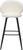 Roma Boucle Bar Stool White