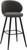 Roma Boucle Kitchen Bar Stool Grey