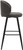 Roma Boucle Kitchen Bar Stool Grey
