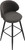 Roma Boucle Kitchen Bar Stool Grey