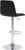 Verona Velvet Bar Stool Black