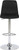 Verona Velvet Bar Stool Black
