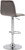 Verona Velvet Bar Stool Grey