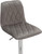Verona Velvet Bar Stool Grey