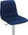 Verona Velvet Bar Stool Blue