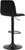 Verona Velvet Bar Stool Black with Black Frame