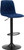 Verona Velvet Bar Stool Blue with Black Frame