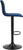 Verona Velvet Bar Stool Blue with Black Frame