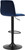 Verona Velvet Bar Stool Blue with Black Frame
