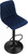 Verona Velvet Bar Stool Blue with Black Frame