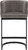 Velino Velvet Cantilever Bar Stool Grey with Black Frame