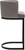 Velino Velvet Cantilever Bar Stool Grey with Black Frame
