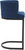 Velino Velvet Cantilever Bar Stool Blue with Black Frame