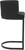 Velino Velvet Cantilever Bar Stool Black with Black Frame