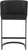 Velino Velvet Cantilever Bar Stool Black with Black Frame