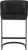 Velino Velvet Cantilever Bar Stool Black with Black Frame