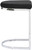 Trevi Cantilever Velvet Bar Stool Black