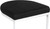Trevi Cantilever Velvet Bar Stool Black