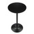 Como Poseur Matt Black Table Round Black Wood