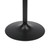 Como Poseur Matt Black Table Round Black Wood