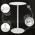 Como Poseur Matt White Table Round Wood White