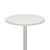Como Poseur Matt White Table Round Wood White